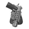 Fobus R1911 Evolution Holster Fits 1911 Pistols With Rail, Right Hand with Paddle, Black view 1