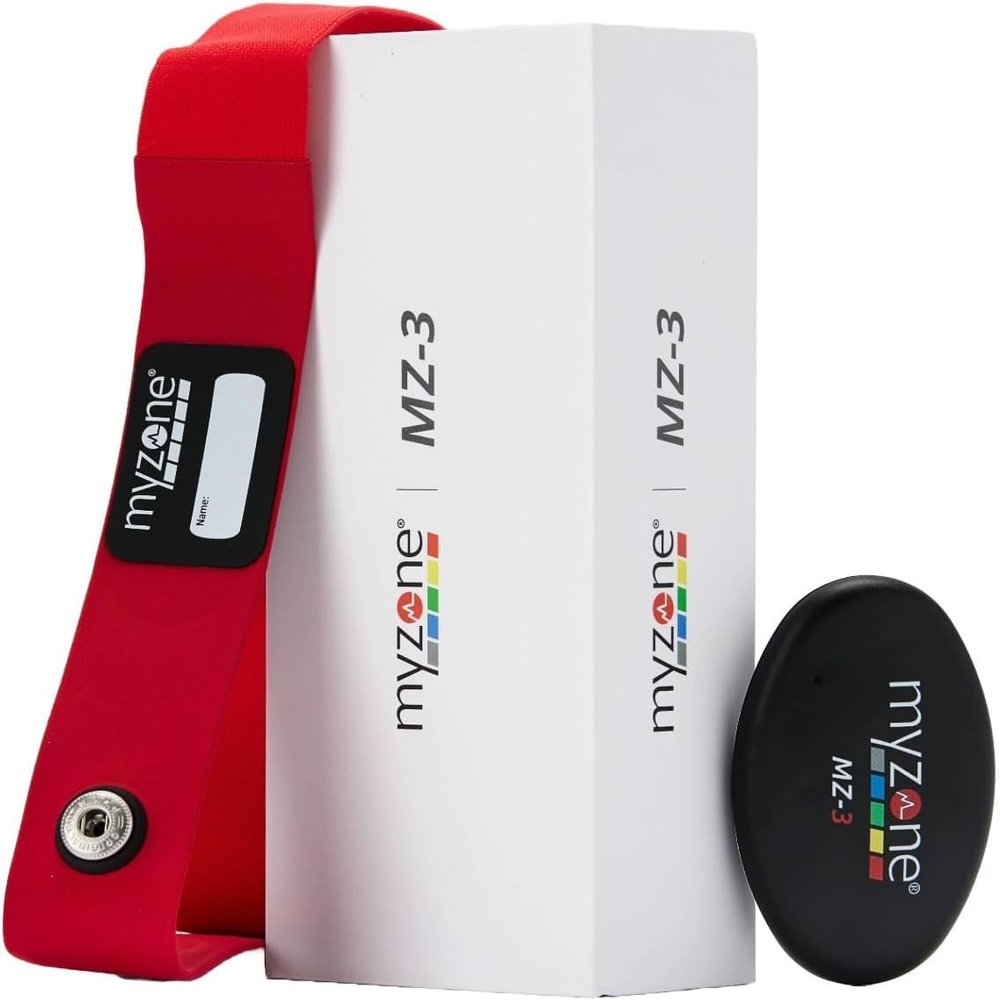 MYZONE MZ-3 Physical Activity Chest Strap Heart Rate Monitor - Fitness & Activity Tracker