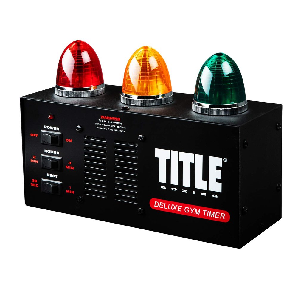 Title Deluxe Gym Timer - Gym Clock, Interval Timer, Workout Timer, Boxing Timer, Gym Clock Timer, Interval Timer for Workout, Gym Timer, Boxing Equipment