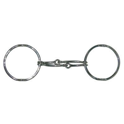 Coronet Loose Ring Double Jointed Gag Horse Bit, 5-Inch