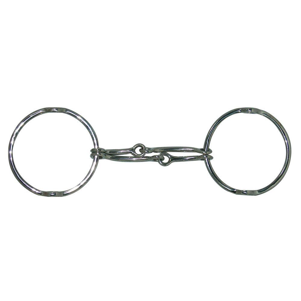 Coronet Loose Ring Double Jointed Gag Horse Bit, 5-Inch