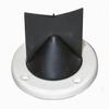 T-H Marine Duck Bill Scupper - White and Black - Universal Replacement for Flapper Scuppers - Seals Underwater Pressure - Fits Standard Drain Tubes - 2-3/4 in Outer Ring Diameter view 4