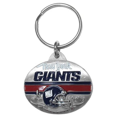 NFL New York Giants Oval Carved Metal Key Chain