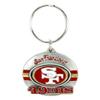 San Francisco 49ers Oval Carved Metal Key Chain view 2