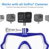 OCTOMASK - Frameless Dive Mask w/Mount for All GoPro Hero Cameras for Scuba Diving, Snorkeling, Freediving (Blue) view 2