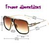 GOBIGER Aviator Sunglasses for Men 100% UV Protection Goggle Alloy Frame with Case view 3
