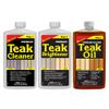 STAR BRITE Teak Kit - Restore Decks, Patio, Outdoor Furniture, Boats & Fine Wood - Marine Grade Teak Cleaner & Brightener Set With Premium Golden Teak Oil Finish - Renew, Refinish & Protect (081202) view 1