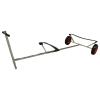 BRIS Stainless Steel Boat Launching Dolly for Inflatable with 16 Wheels Hand Trailer view 1