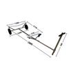 BRIS Stainless Steel Boat Launching Dolly for Inflatable with 16 Wheels Hand Trailer view 2