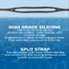 VIEW Swimming Gear V-500 Platina Swim Goggles, Blue view 4