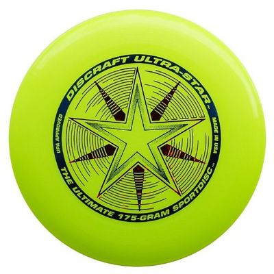 Discraft USSY 175 gram Ultra Star Sport Disc, Fluorescent Yellow