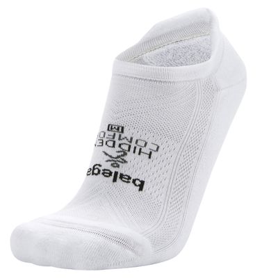 Balega Hidden Comfort Performance No Show Athletic Running Socks for Men and Women (1 Pair), White, Medium
