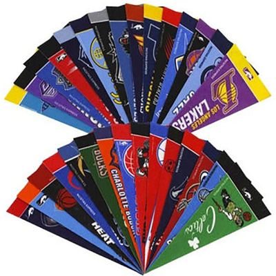 NBA Industries NBA Mini Pennant Set, Small, Black