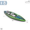 INTEX Challenger Inflatable Kayak Series: Includes Deluxe 86in Kayak Paddles and High-Output Pump  SuperStrong PVC  Adjustable Seat with Backrest  Removable Skeg  Cargo Storage Net view 4