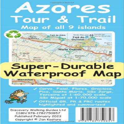 Azores Tour & Trail Super-Durable Map (2nd edition)