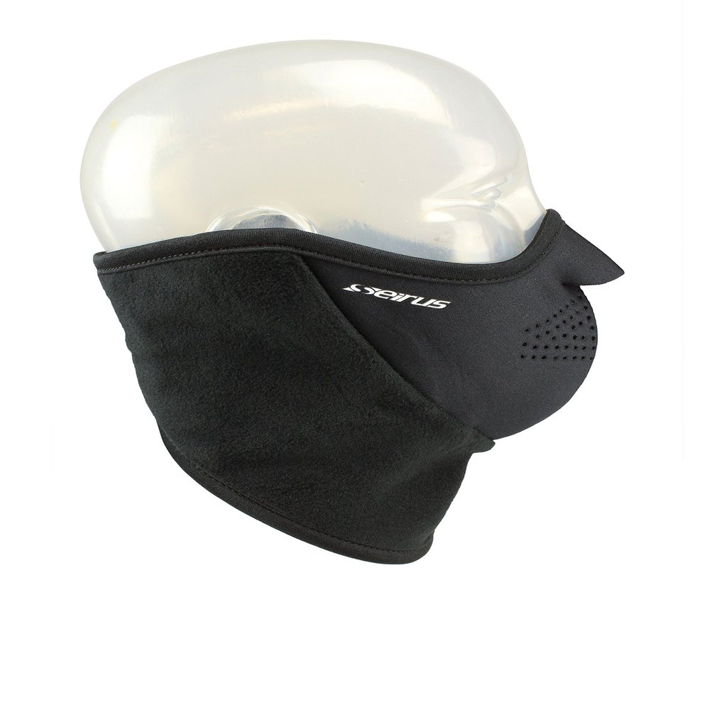 Seirus Innovation 8030 Neofleece Combo Scarf - Face and Neck Masque for Cold Winter Weather,Black,Medium