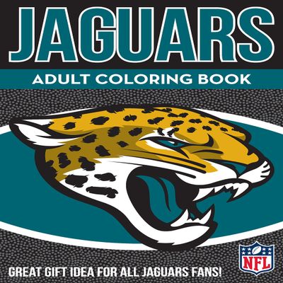 NFL Jacksonville Jaguars Adult Coloring Booknfl Adult Coloring Book, Blue, White, 96 Coloring Pages