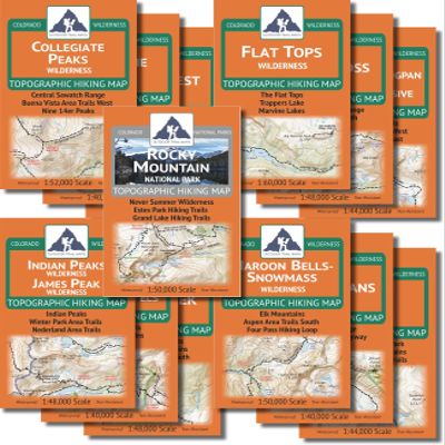 The Colorado Wilderness Map Series, Volume 1 + Rocky Mountain National Park