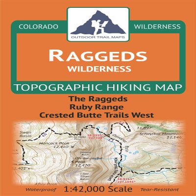 Raggeds Wilderness - Colorado Topographic Hiking Map (2019)