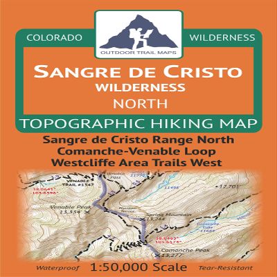 Sangre de Cristo Wilderness NORTH - Colorado Topographic Hiking Map (2022)