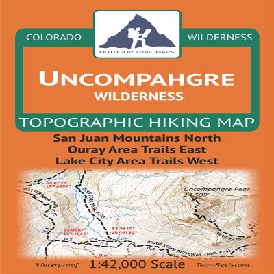 Uncompahgre Wilderness - Colorado Topographic Hiking Map (2019)