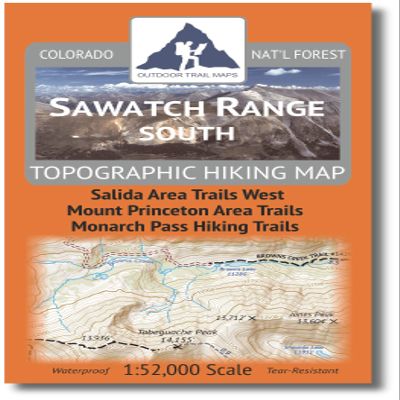 Outdoor Trail Maps Sawatch Range South - Colorado Hiking (2020)