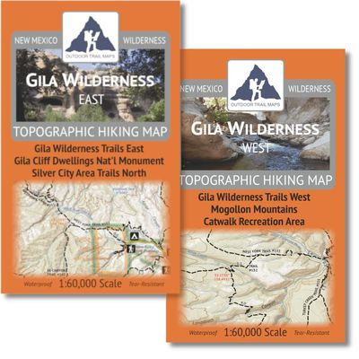 Outdoor Trail Maps Gila Wilderness East and West Pack - New Mexico Hiking (2023)
