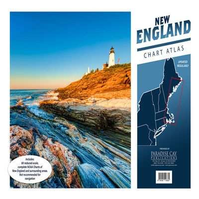 Paradise Cay Publications New England Chart Atlas (12 x 18 Spiral-Bound Book of Reduced-Scale NOAA Charts)