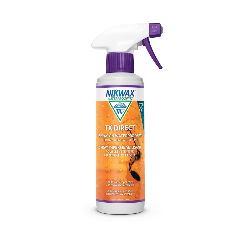 Nikwax TX.Direct Spray-On Waterproofing, 300ml, High Performance Waterproofing Renewal Treatment Restores DWR Water Repellency in Jackets, Outerwear, Rain, Ski and Snow Gear