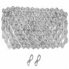 KMC X10-116L, NP/BK 10 Speed Bicycle Chain, silver, 0.5 inches x 0.39 inches (KMC014) view 1