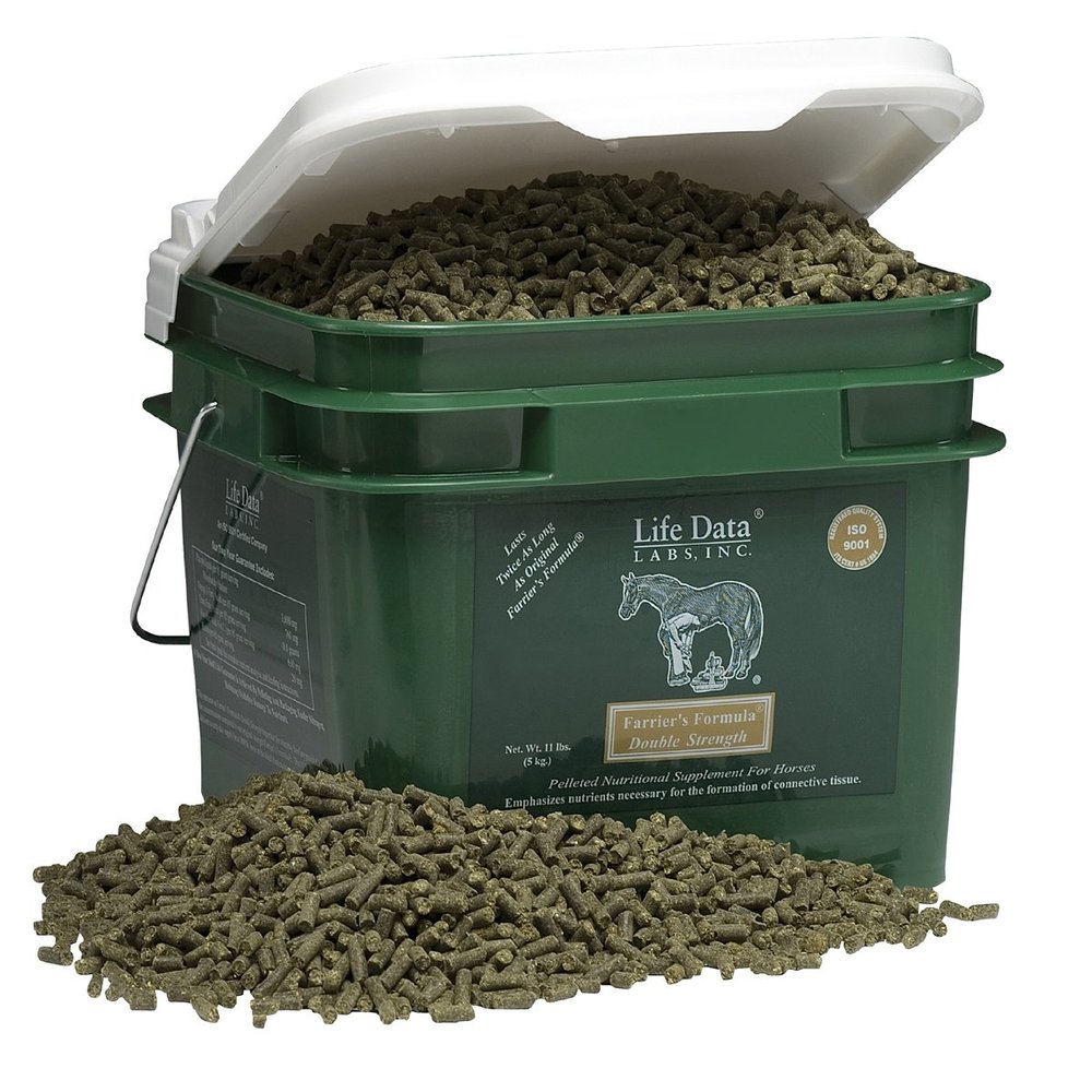 Farriers Formula Double Strength, 11 lbs; Provides Nutrients Important for Strong Hooves and Healthy Skin; Supplement Can Be Added As a Top Dressing On Regular Feed or Given Separately; 60 Days Supply