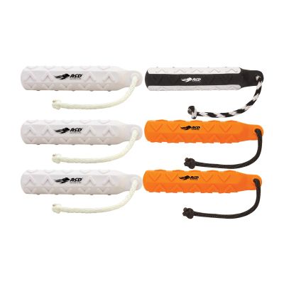Avery ASD 2" HexaBumper Hunting Sporting Gun Dog Game Retriever Dummy | Water & Upland Mark Training Retrieval Tool | Hexagonal, Floating Design, Easy-Grip Texture, Throw Rope, Pro Pack (02720)