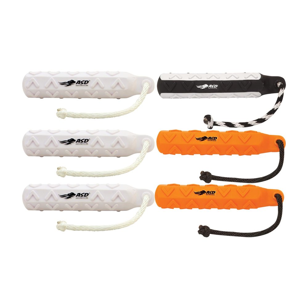 Avery ASD 2" HexaBumper Hunting Sporting Gun Dog Game Retriever Dummy | Water & Upland Mark Training Retrieval Tool | Hexagonal, Floating Design, Easy-Grip Texture, Throw Rope, Pro Pack (02720)