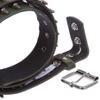 Canvas Faux Bullet Studded Belt - Snap On Interchangeable Buckle, Camouflage | S - 32" view 3