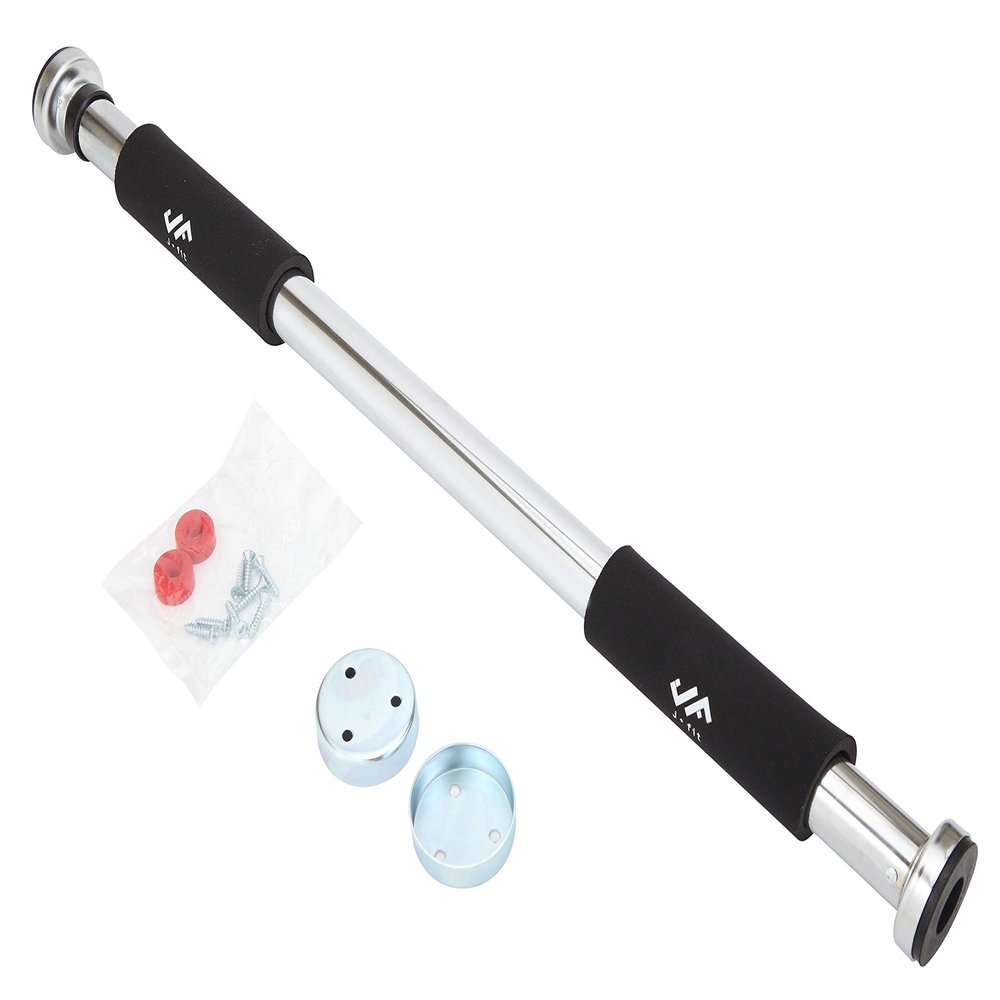 JFIT Deluxe Multi Exercise Doorway Pull-Up Bar with Comfort Grips, 40-Inch