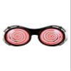 Elope Black & Red X-Ray Goggles for Adults - Sci-Fi Costume Accessory with Red Lens Hypnotic Design view 3