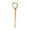 14K Gold Double Tennis Racquet Charm Sports Pendant view 2