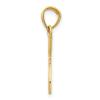 14K Gold Double Tennis Racquet Charm Sports Pendant view 3