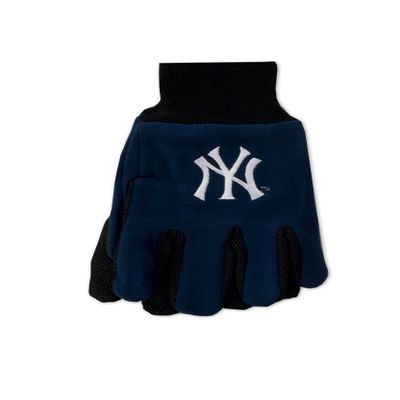 WinCraft mens Two-tone work gloves, New York Yankees, Adult US