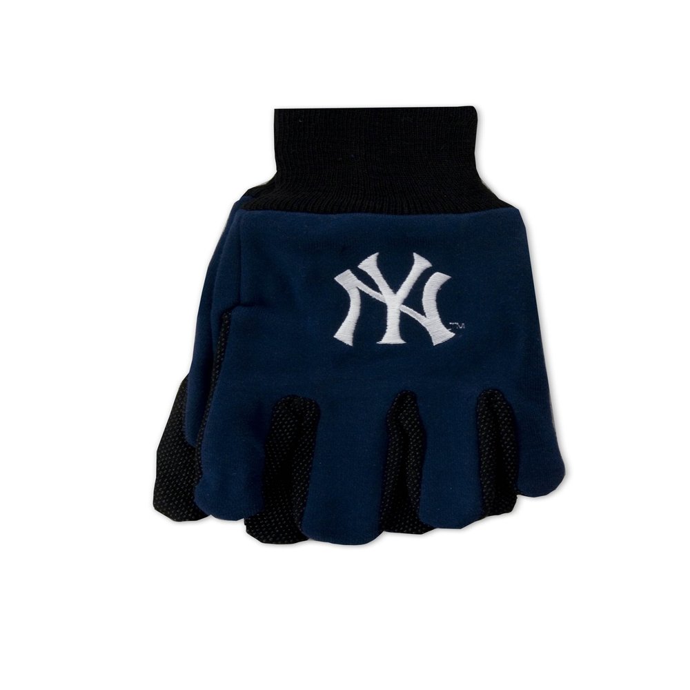 WinCraft mens Two-tone work gloves, New York Yankees, Adult US