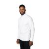 Hot Chillys Men's Peach Skins Solid Zip-T Lightweight Relaxed Fit Base Layer Top | Thermal Long Sleeve Shirt for Men, White, Size: M view 2