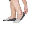 Joulli Casual No Show Liners Socks For Men 6 pack Non Slip Boat Socks,Black Gray,light Gray,Small view 2