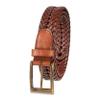 Dockers Men's Leather Braided Casual and Dress Belt,tan Glazed,38 view 1