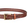 Dockers Men's Leather Braided Casual and Dress Belt,tan Glazed,38 view 3
