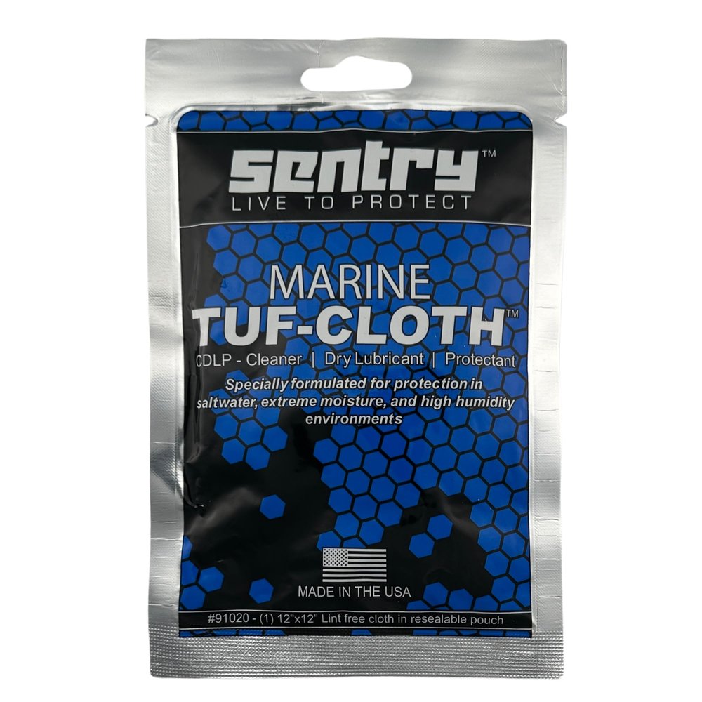 Sentry Solutions Marine Tuf-Cloth Pouch 12" x 12" lint free cloth Blue