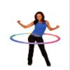 Weighted Hula Hoop, ACU Hoop 2S - 1.5 lb Small, Fitness Exercise Sports Hoop (Rainbow Colors) view 1