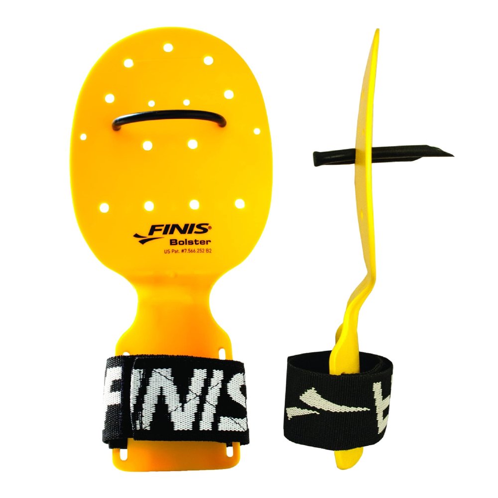 FINIS Bolster Swim Paddles - Stroke Technique Trainer for Competitive & Fitness Swimming - Builds Strength - All Swim Strokes