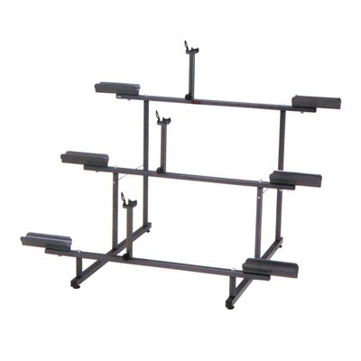 Minoura 971-3 Tier 3-Bike Display Stand, Grey