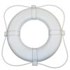 Taylor Made Vinyl Coated Foam Life Ring with White Grab Lines, White (20")  Puncture, tear, scuff-resistant  United States Coast Guard approved for commercial and recreational use  2020122283 view 1