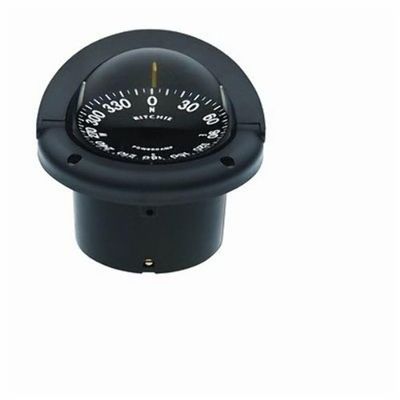 Ritchie HF-742 Helmsman Flush Mount Compass, Black, 3.75-inch Dial